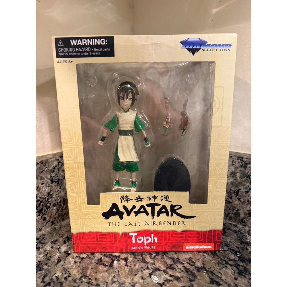 Diamond Select Toys Avatar The Last Airbender Toph Action Figure Series 3 Boxed